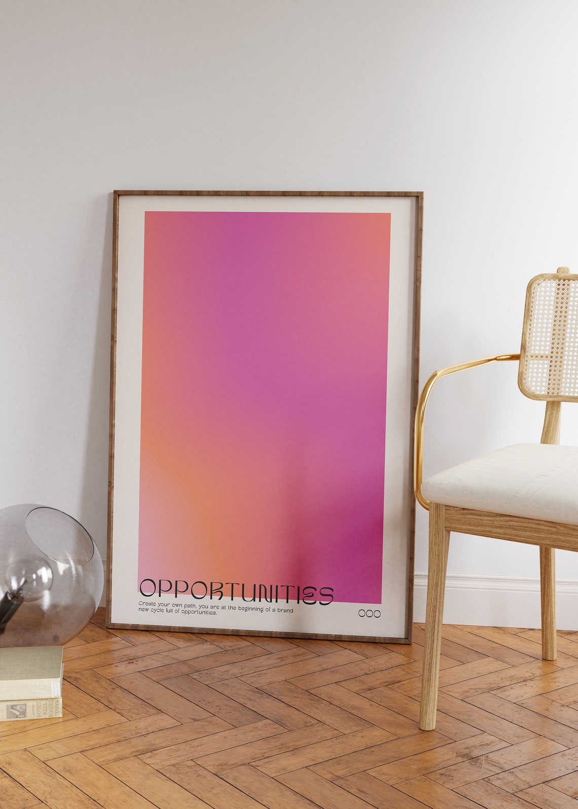 Angel Number 000 Opportunities New Beginnings Gradient Poster - Image 2