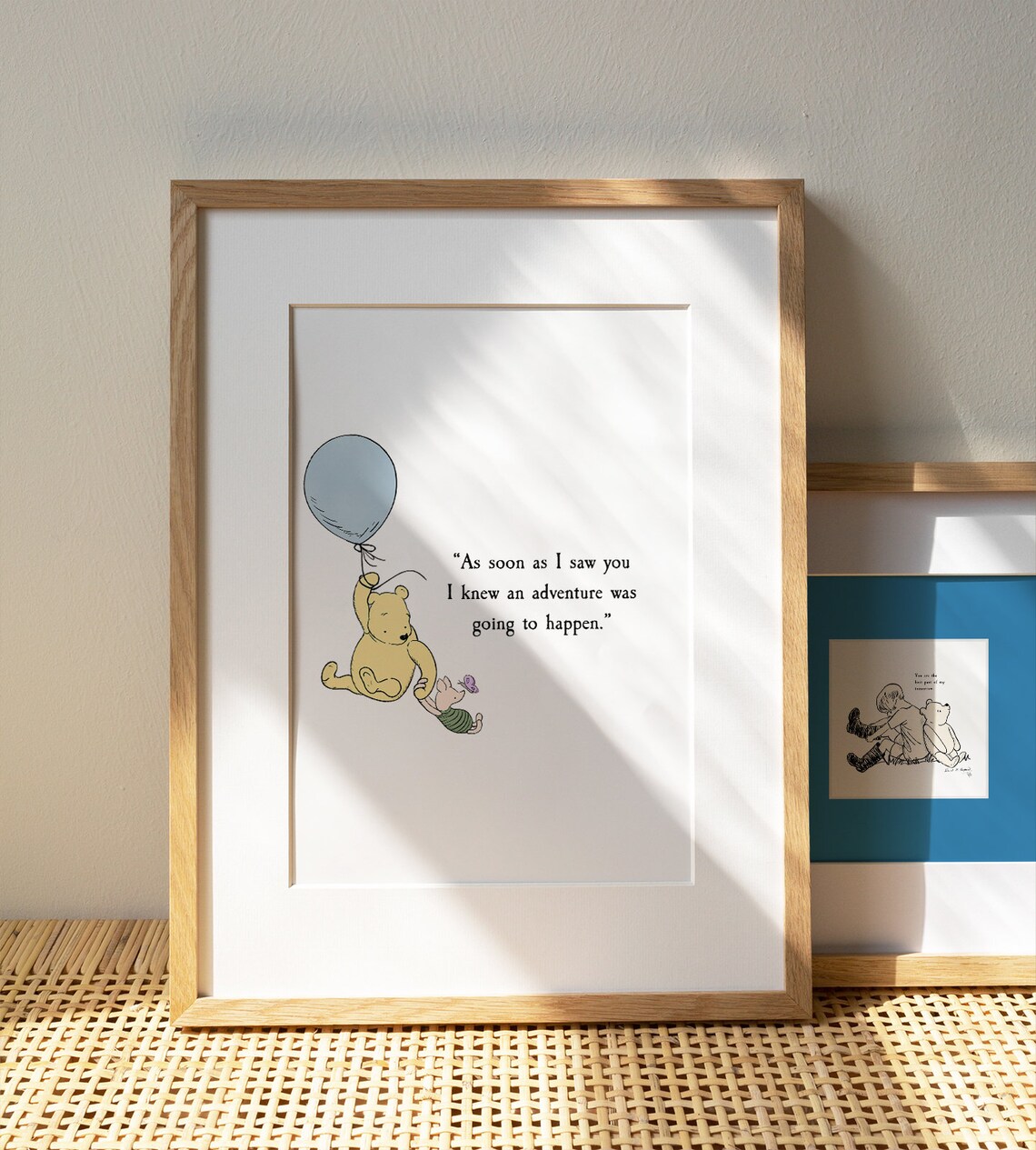 Winnie the Pooh Quote, Christening Nursery Art - Image 2