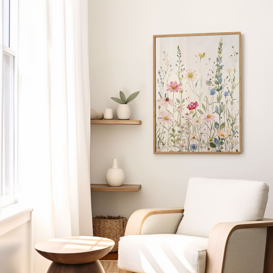 Watercolor Wildflower Botanical Wall Art Print - Image 8