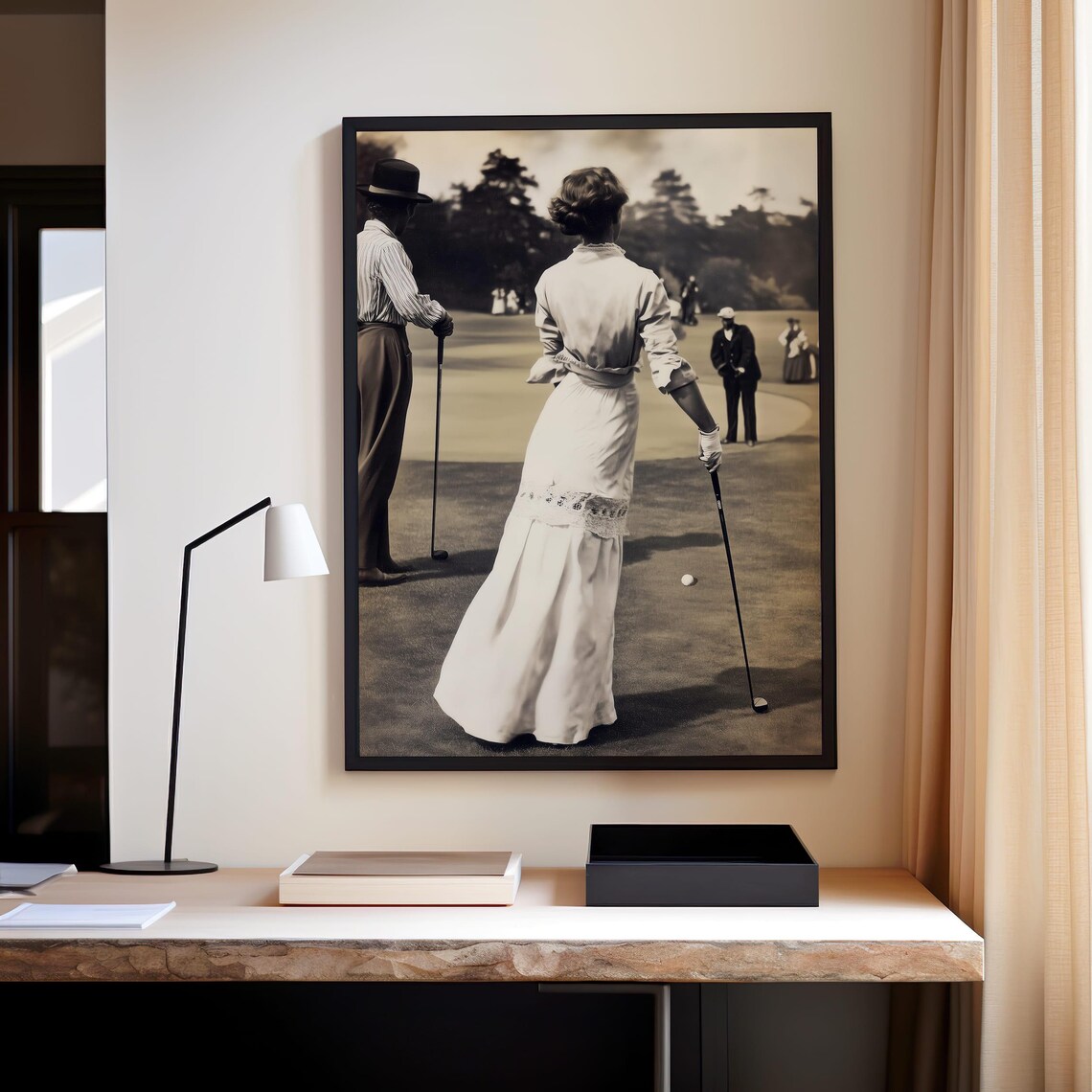 Vintage Golf Art Print Classic Golf Decor Retro Sports Wall Art Golf Lover Print - Image 3