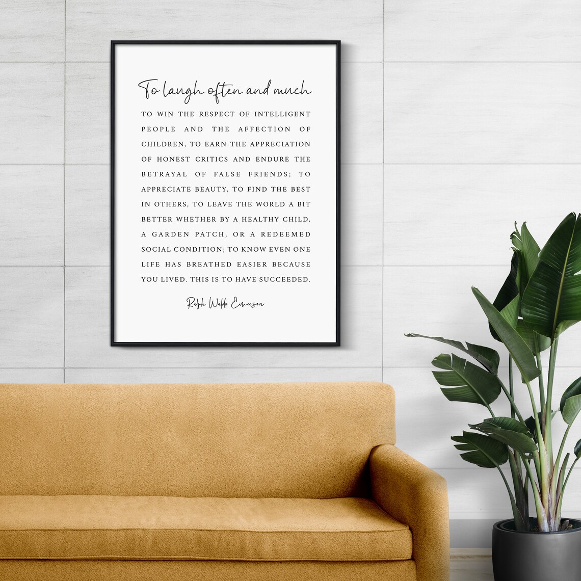 Ralph Waldo Emerson Quote Art Print, Literary Quote - Image 2