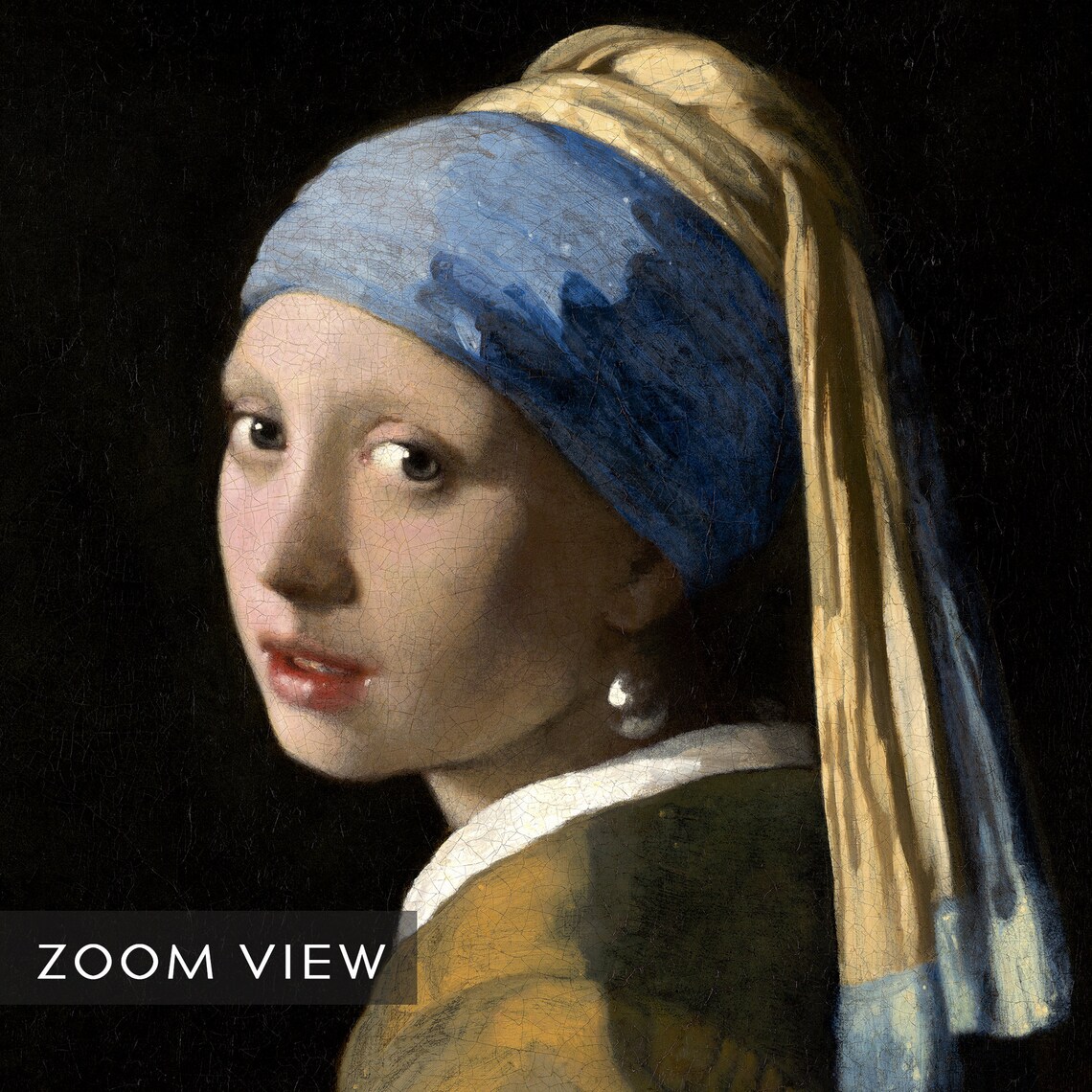 Girl With A Pearl Earring Vintage Exhibition Poster - Image 2