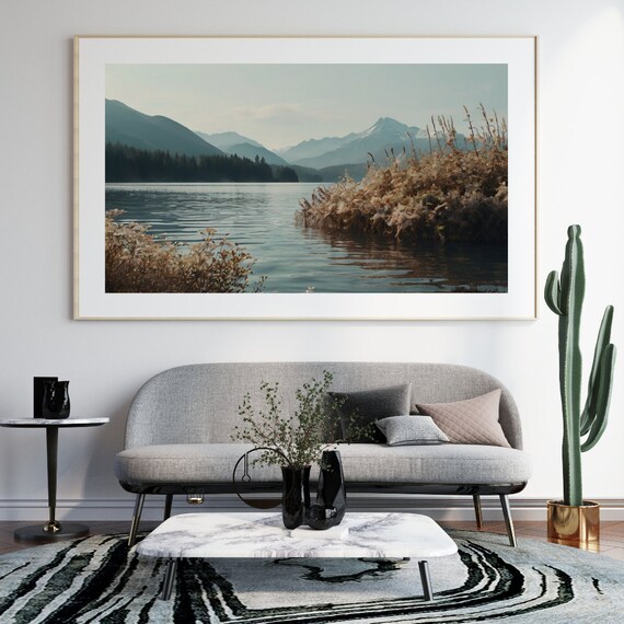 Serene Mountain Lake Art Escape To Tranquility