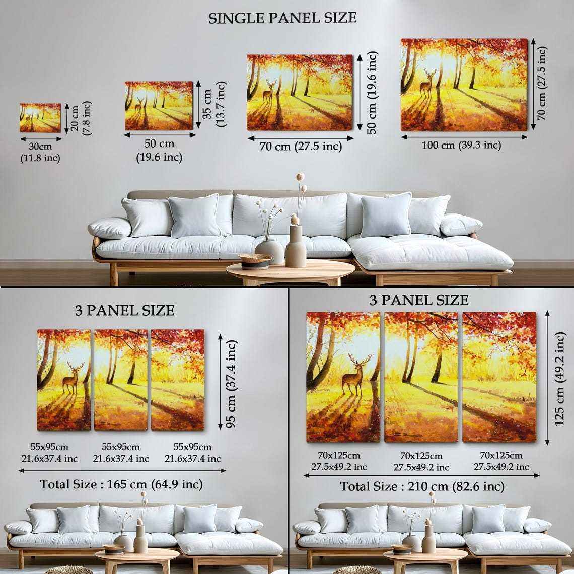 Graceful Deer Golden Autumn Forest Sunlight Sparkling Nature Poster - Image 4