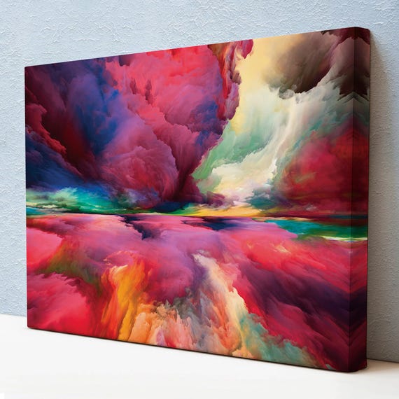 Imagination Clouds Abstract Art Print