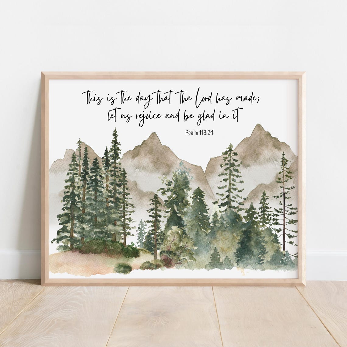 This Is The Day The Lord Has Made Psalm 11824 Forest Wall Art