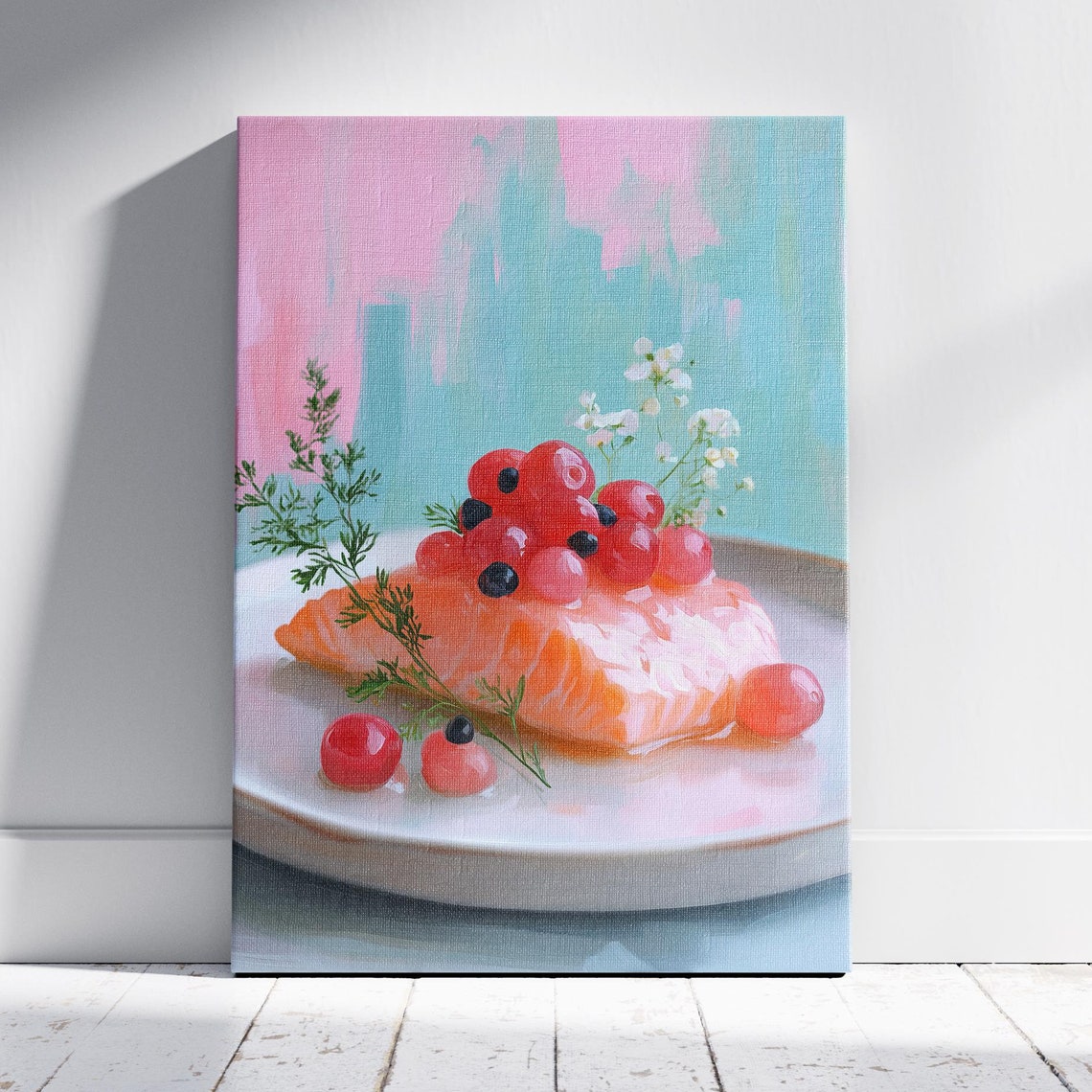 Pastel Sushi Art Sushi Painting Sushi Art Japanese Food Sushi Wall Art Sushi Lover Sushi Watercolor Asian Food Japanese Cuisine
