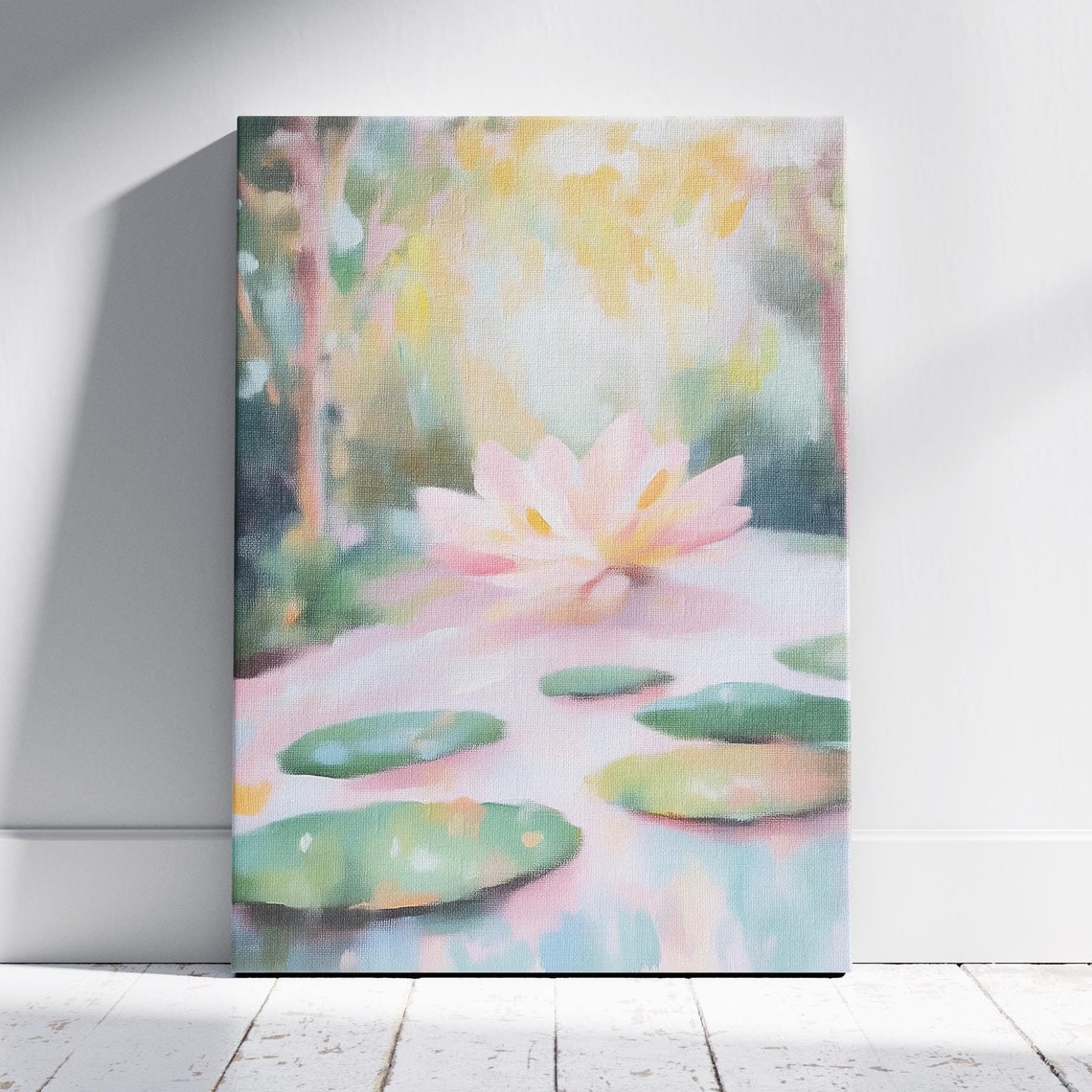 Lily Of The Valley Chinoiserie Nature Wall Art Landscape Oil Painting Porch Decor Garden Decor Wall Art Print