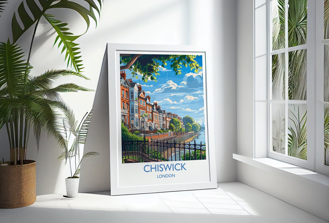 Chiswick London Travel Poster, Travel Poster - Image 3