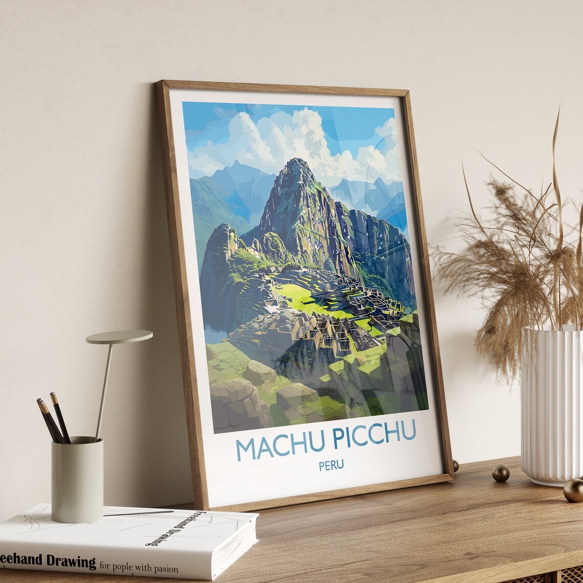 Machu Picchu Travel Poster, South America Art Print - Image 3