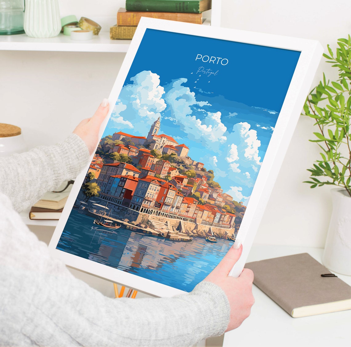 Porto Poster Travel Print Of Porto Portugal Porto Art Gift Portugal Wall Art - Image 5