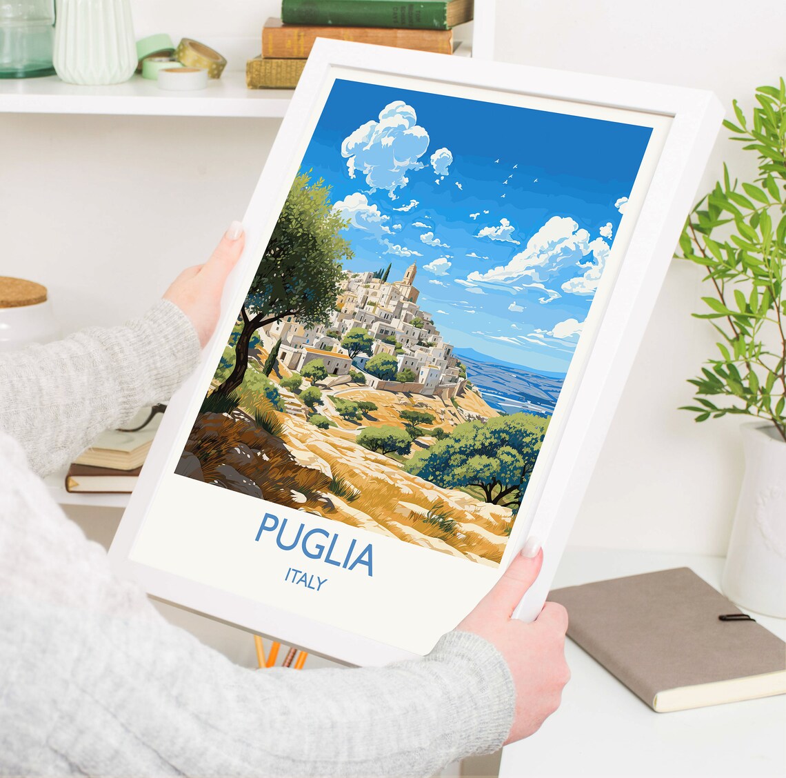 Puglia Travel Poster, Italy Art Lovers Gift - Image 5