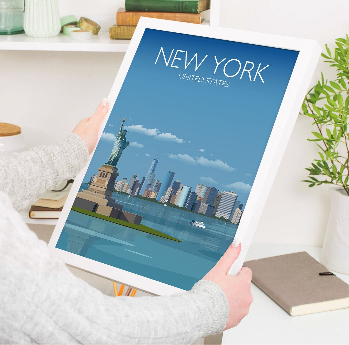 New York Travel Poster, Cityscape Art Print - Image 3