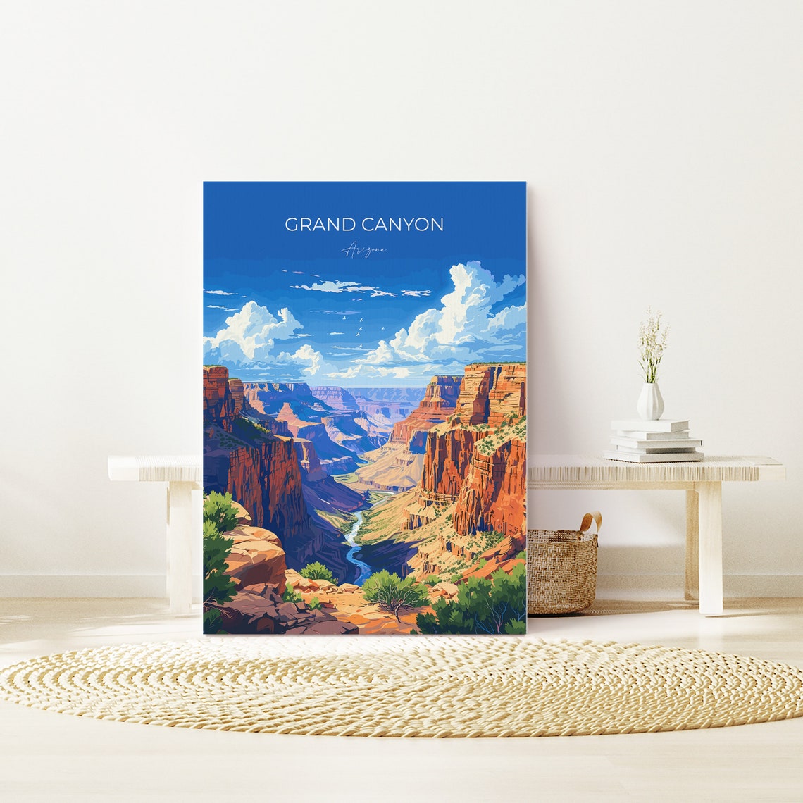 Grand Canyon Travel Print Wall Art Travel Poster Of Grand Canyon Grand Canyon Art Lovers Gift Arizona Usa Travel Art - Image 2