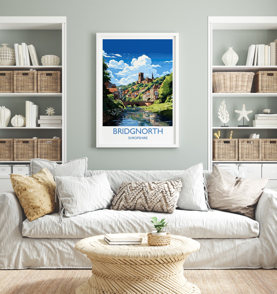 Bridgnorth Travel Poster, England Wall Art Print - Image 4
