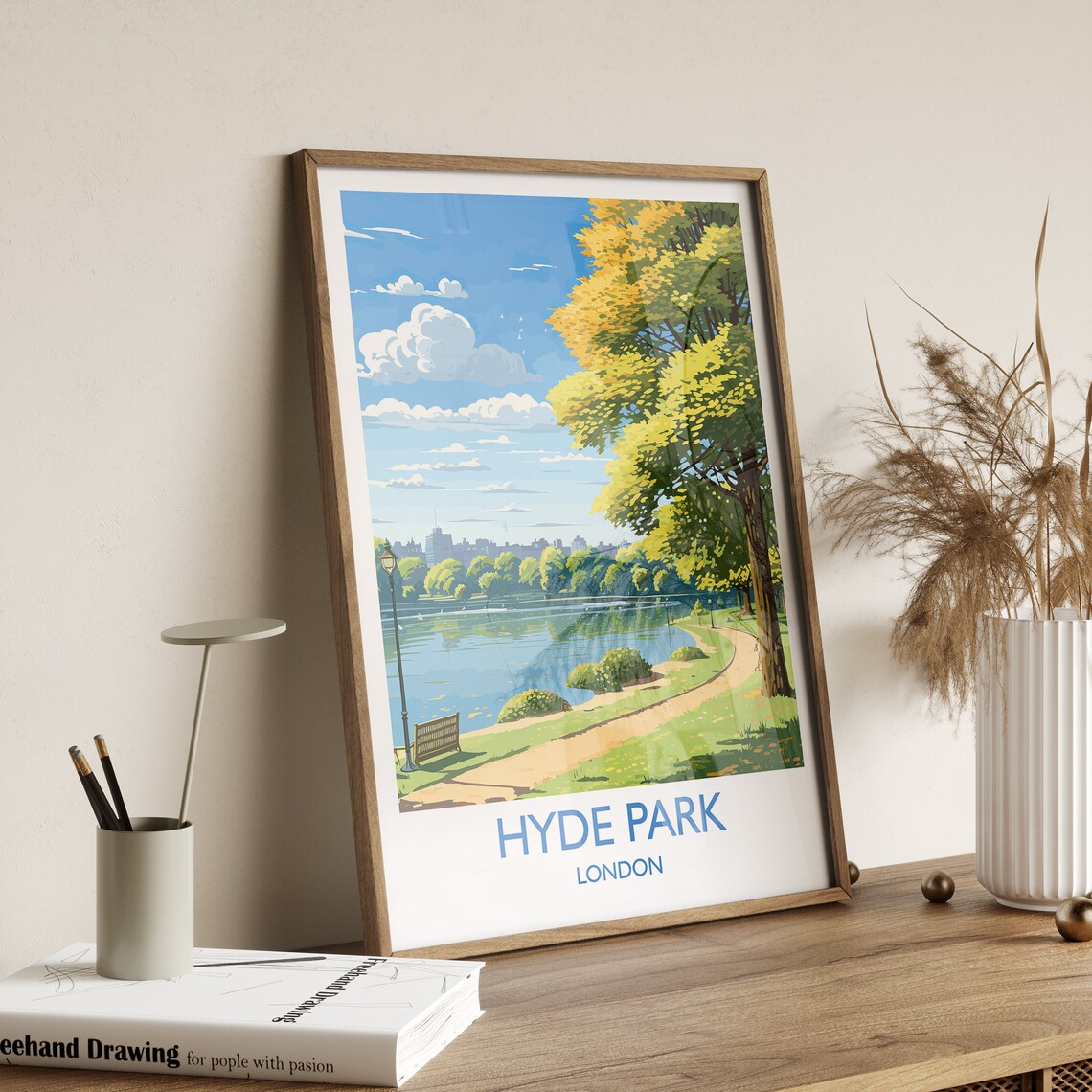 Hyde Park Travel Poster, London Travel Art Print - Image 3
