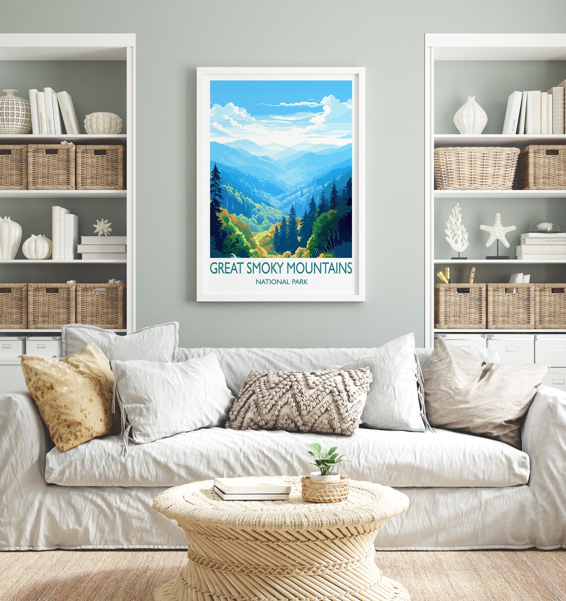 Great Smoky Mountains Travel Gift Travel Poster - Image 4