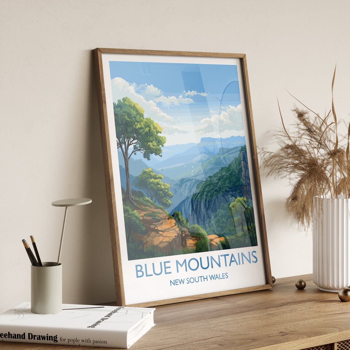 Blue Mountains Travel Poster, New South Wales - Image 3