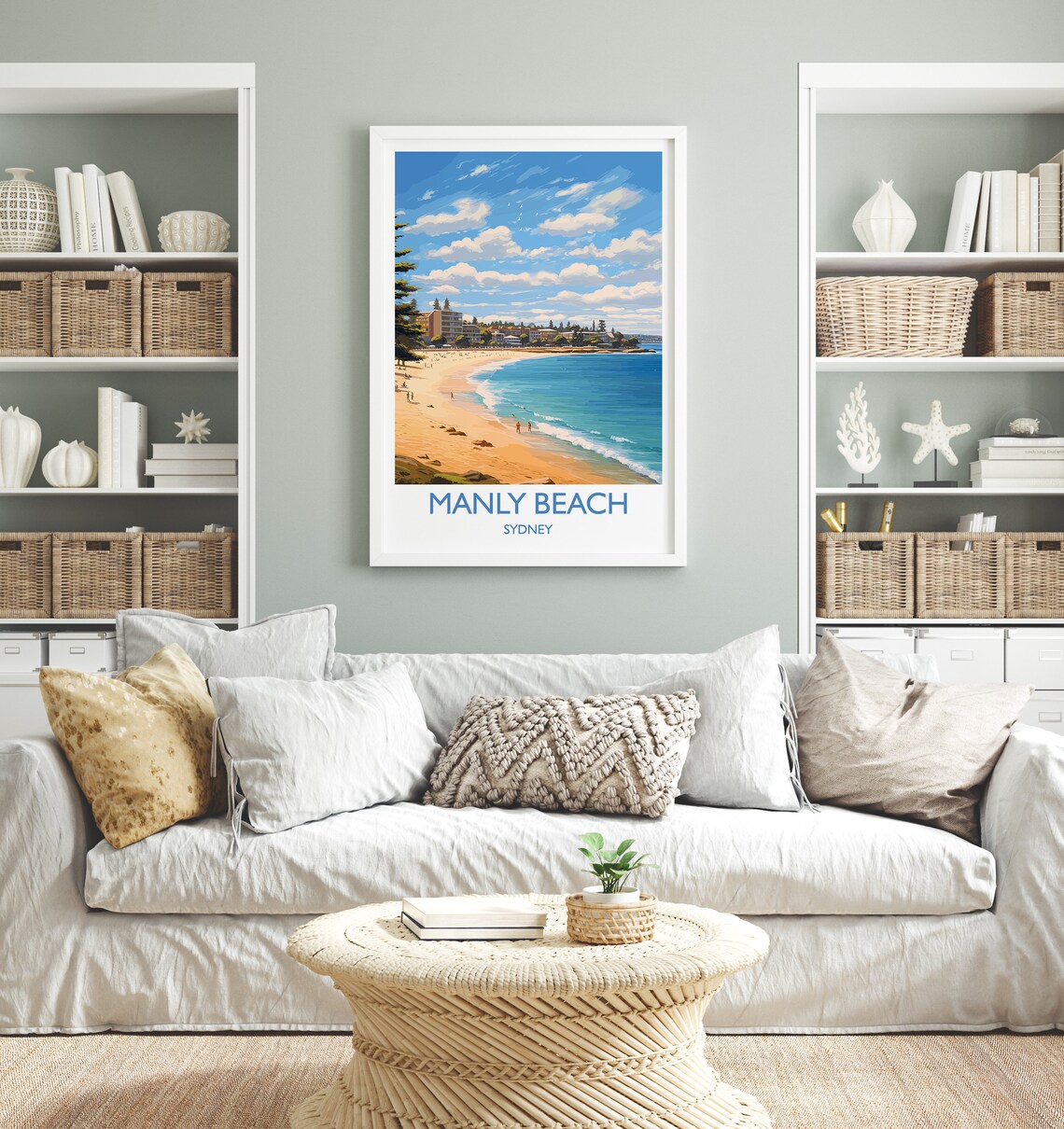 Manly Beach Travel Poster, Sydney New South Wales - Image 4