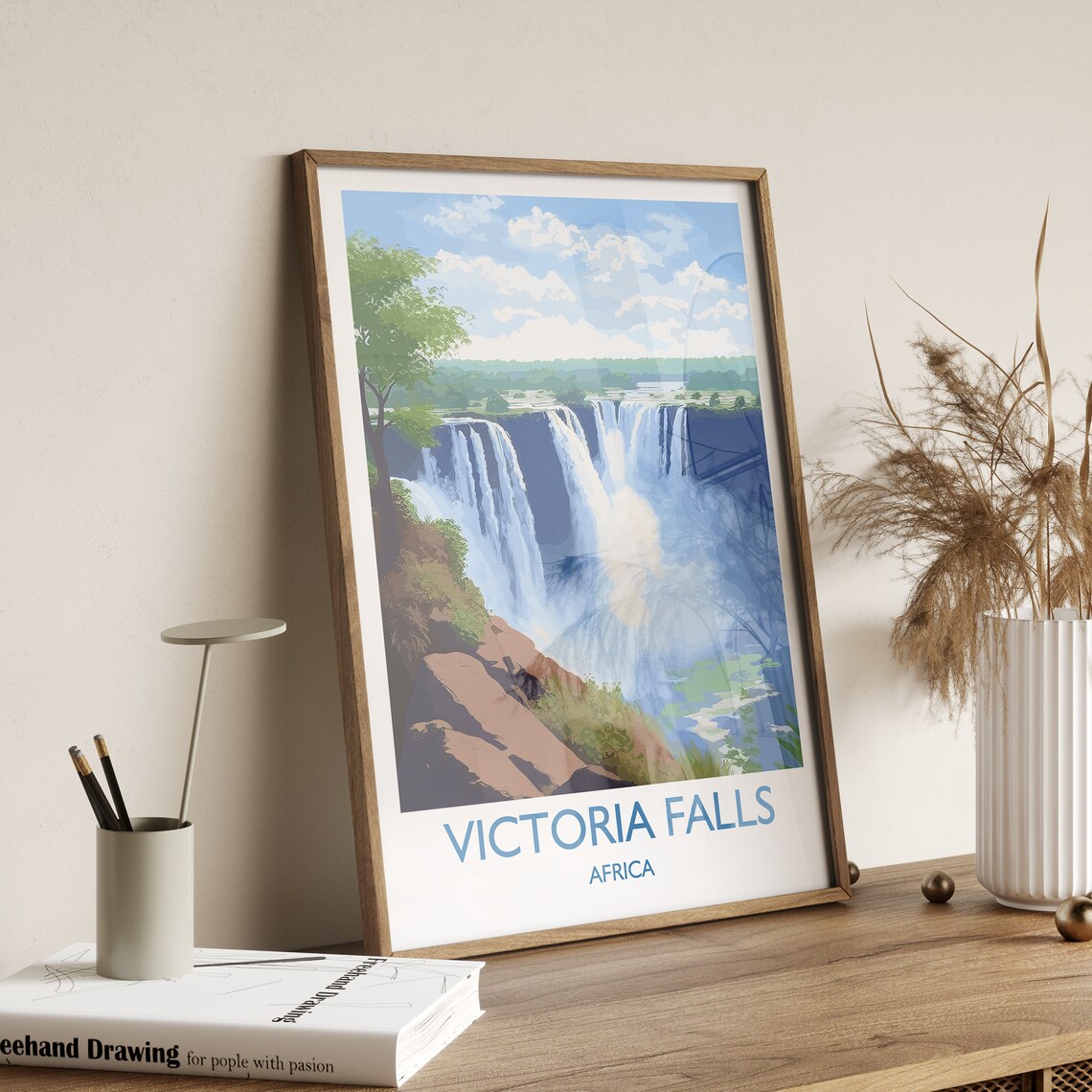 Victoria Falls Zimbabwe Africa Travel Poster - Image 3
