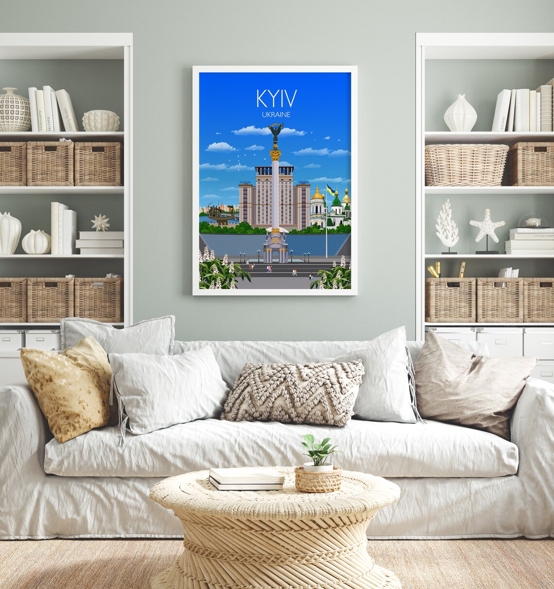 Kyiv Ukraine Travel Poster, Place Name Wall Art - Image 4