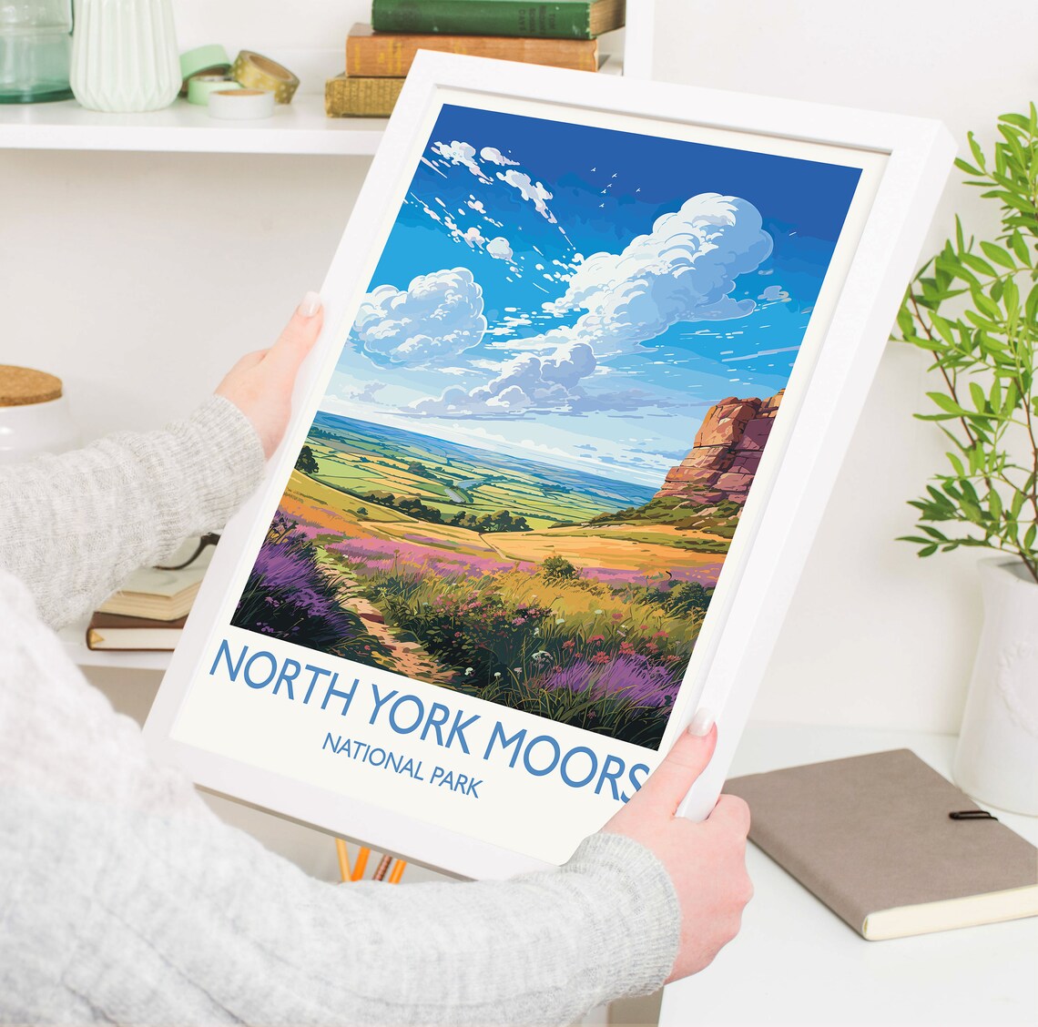 North York Moors Travel Poster, North Yorkshire England - Image 5