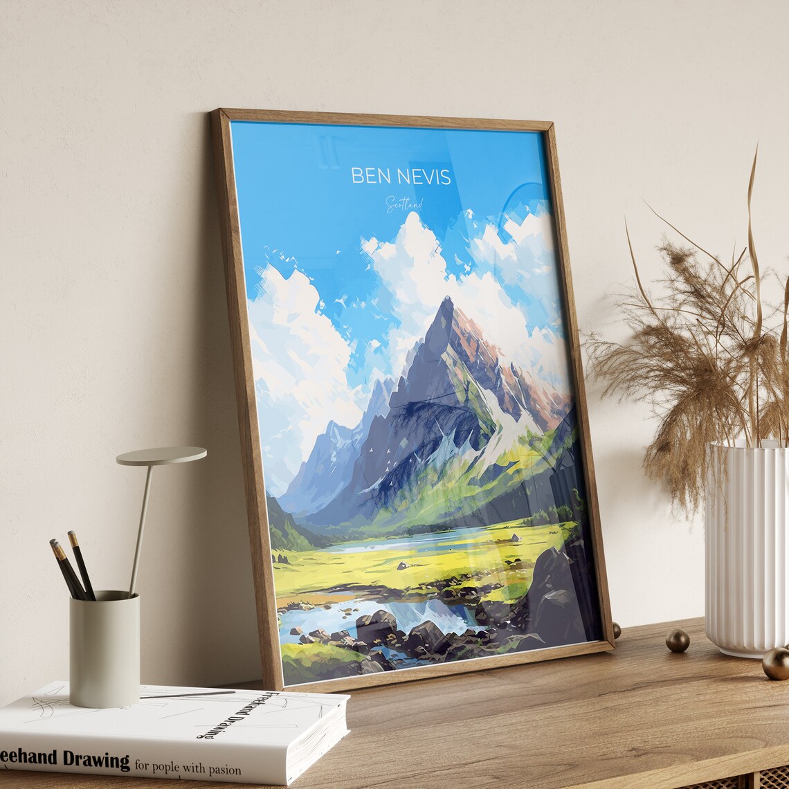 Ben Nevis Travel Poster, Scotland Art Print - Image 2