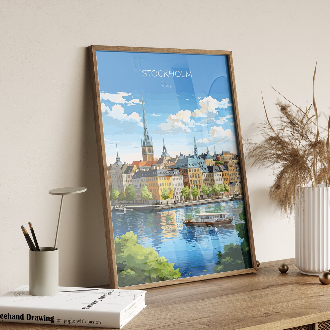 Stockholm Travel Poster, Sweden Wall Art Print - Image 3