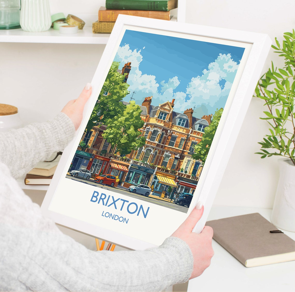 Brixton Travel Print Travel Poster Of Brixton London Poster Brixton Art Gift London Art Lovers Uk Travel Gift - Image 5