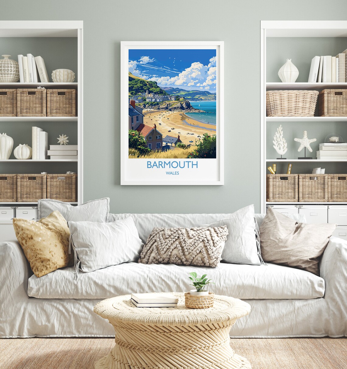 Barmouth Travel Poster, Wales Wall Art Print - Image 4