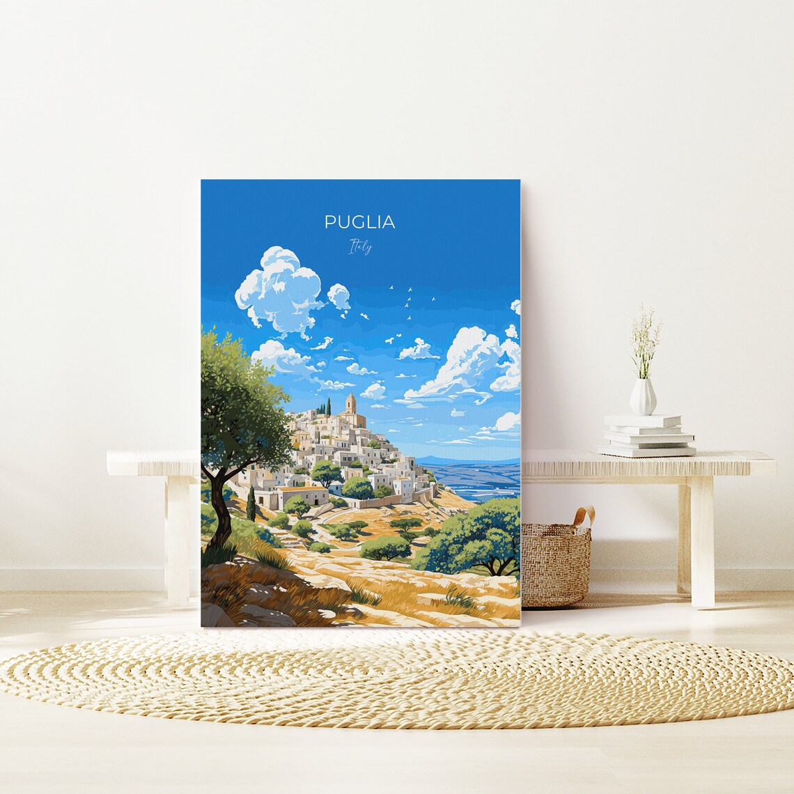 Puglia Travel Poster Wall Art Travel Print Of Puglia Puglia Art Lovers Gift Italy Italy Art Gift - Image 2