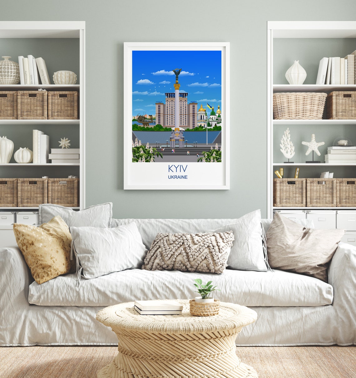 Travel Poster Of Kyiv Travel Print Of Kyiv Kyiv Poster Ukraine Ukraine Poster Travel Gift Kyiv Gift - Image 4