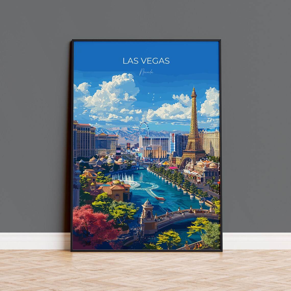 Las Vegas Travel Poster, Nevada Art Print