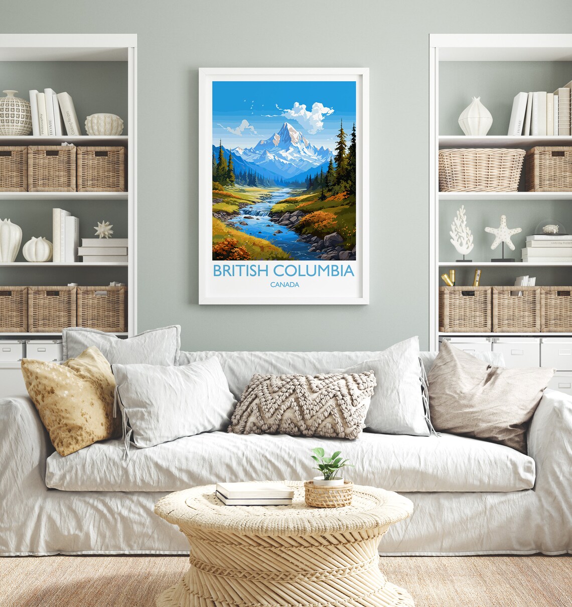 British Columbia Travel Poster, Canada Wall Art Print - Image 4