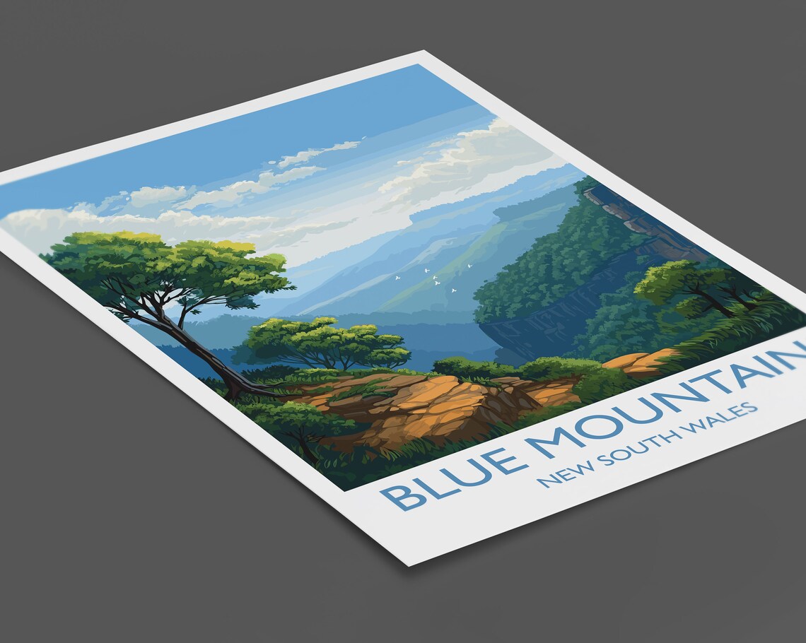 Blue Mountains Travel Poster, New South Wales - Image 2
