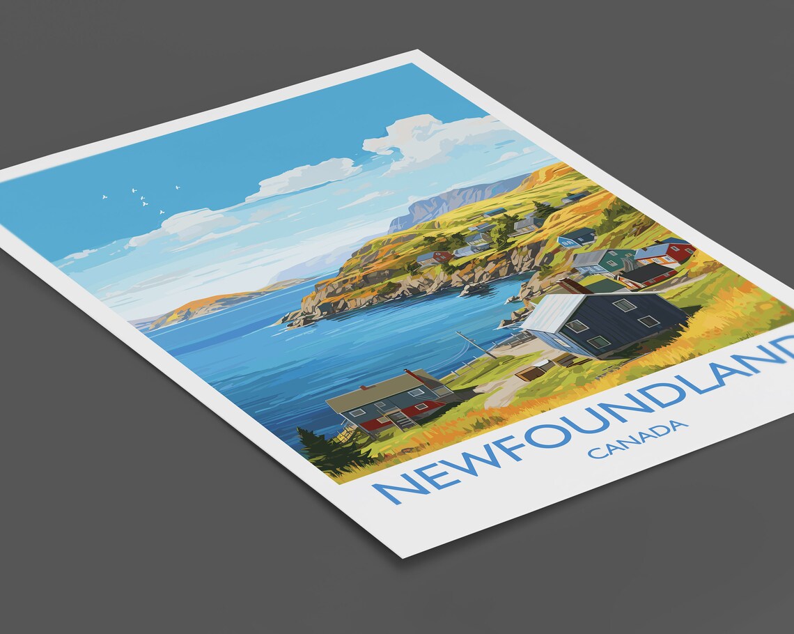 Newfoundland Travel Poster, Canada Travel Art Print - Image 2