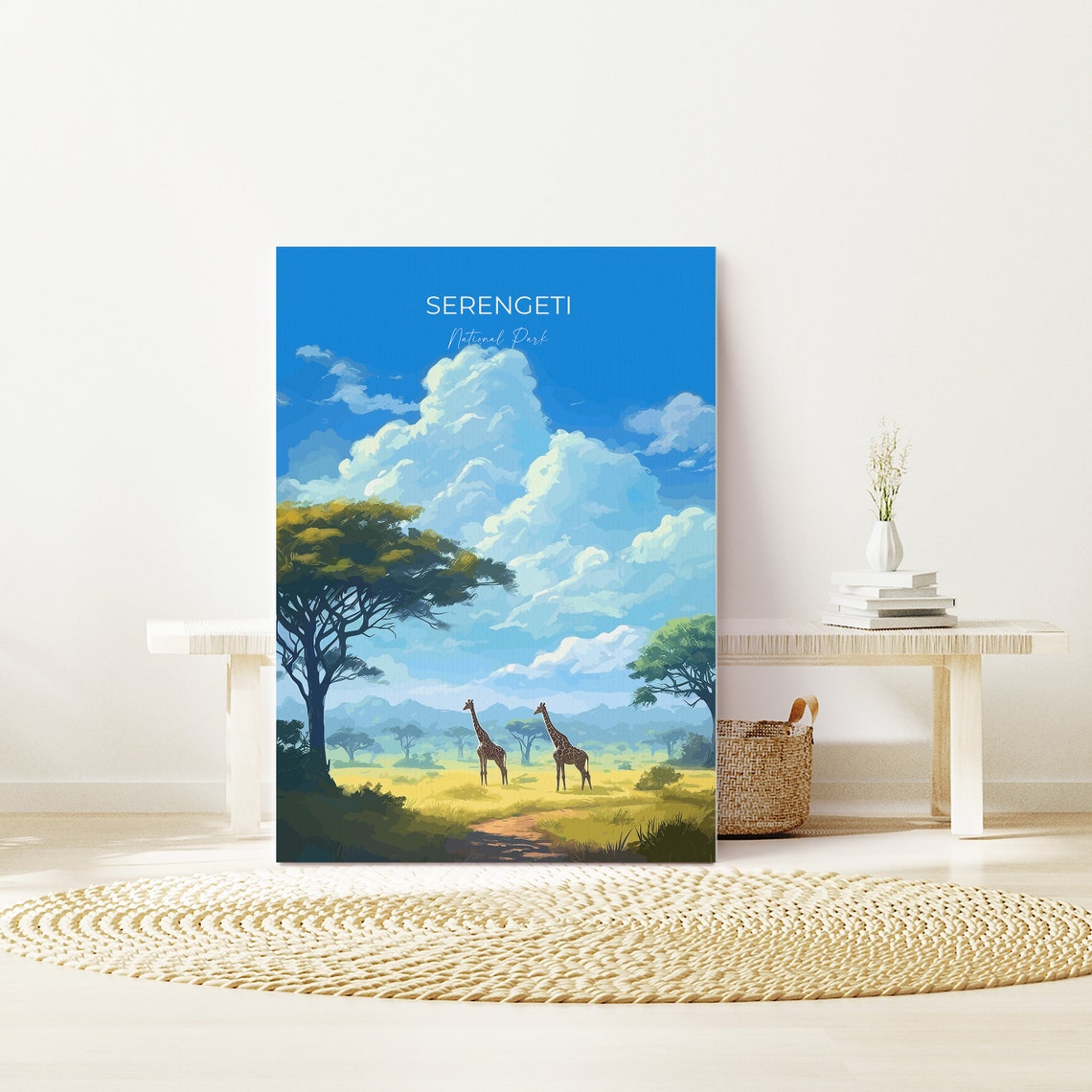 Serengeti Travel Print Travel Poster Of Serengeti National Park Serengeti Gift Tanzania Art Travel Gift - Image 4