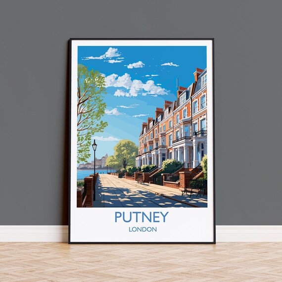 Putney Travel Poster, London Art Print