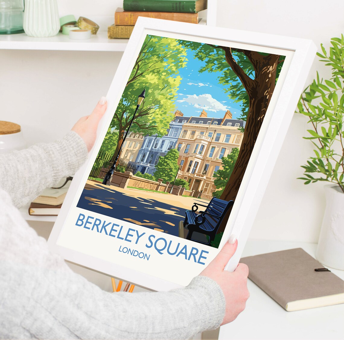 Berkeley Square London Travel Poster Art Print - Image 5