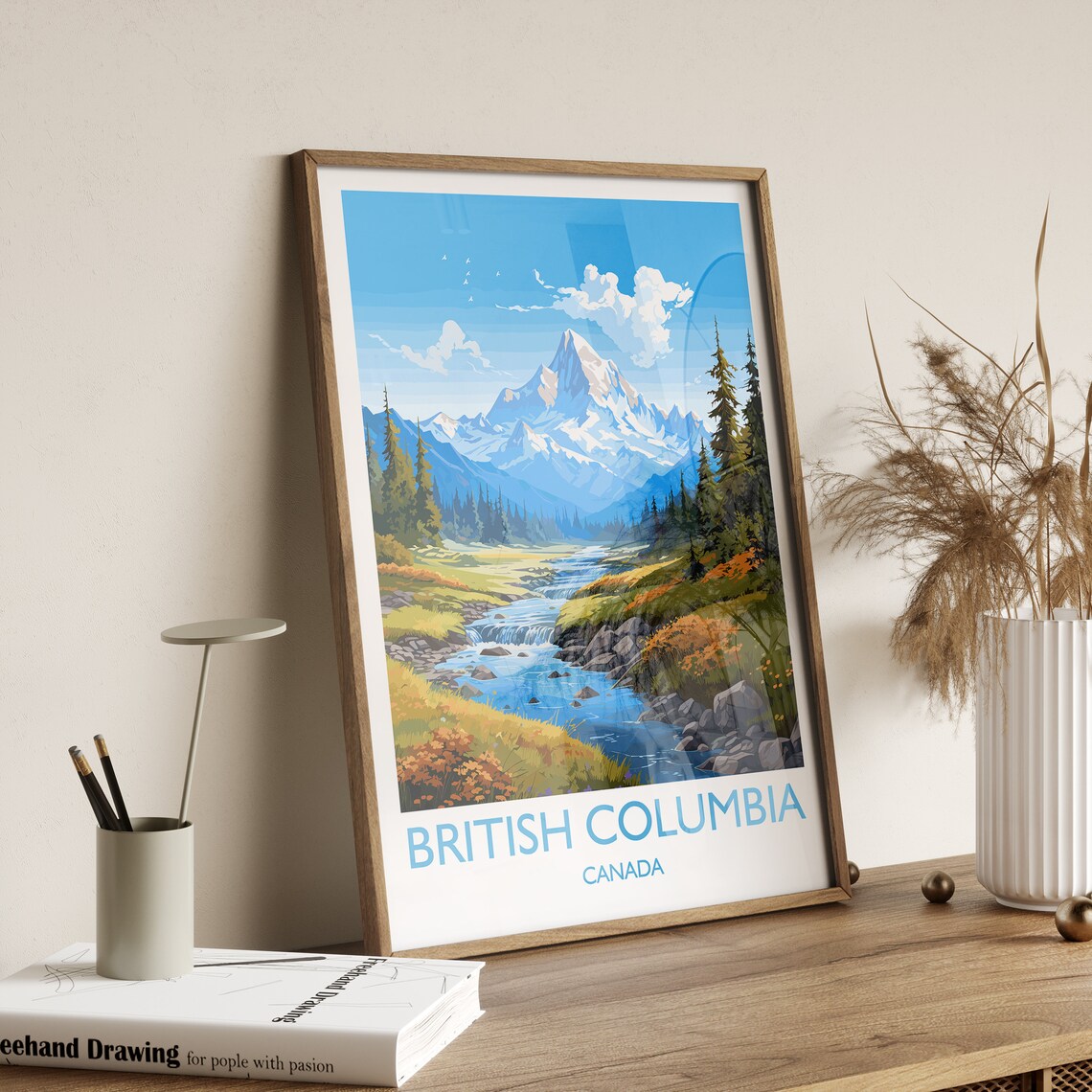 British Columbia Travel Poster, Canada Wall Art Print - Image 3