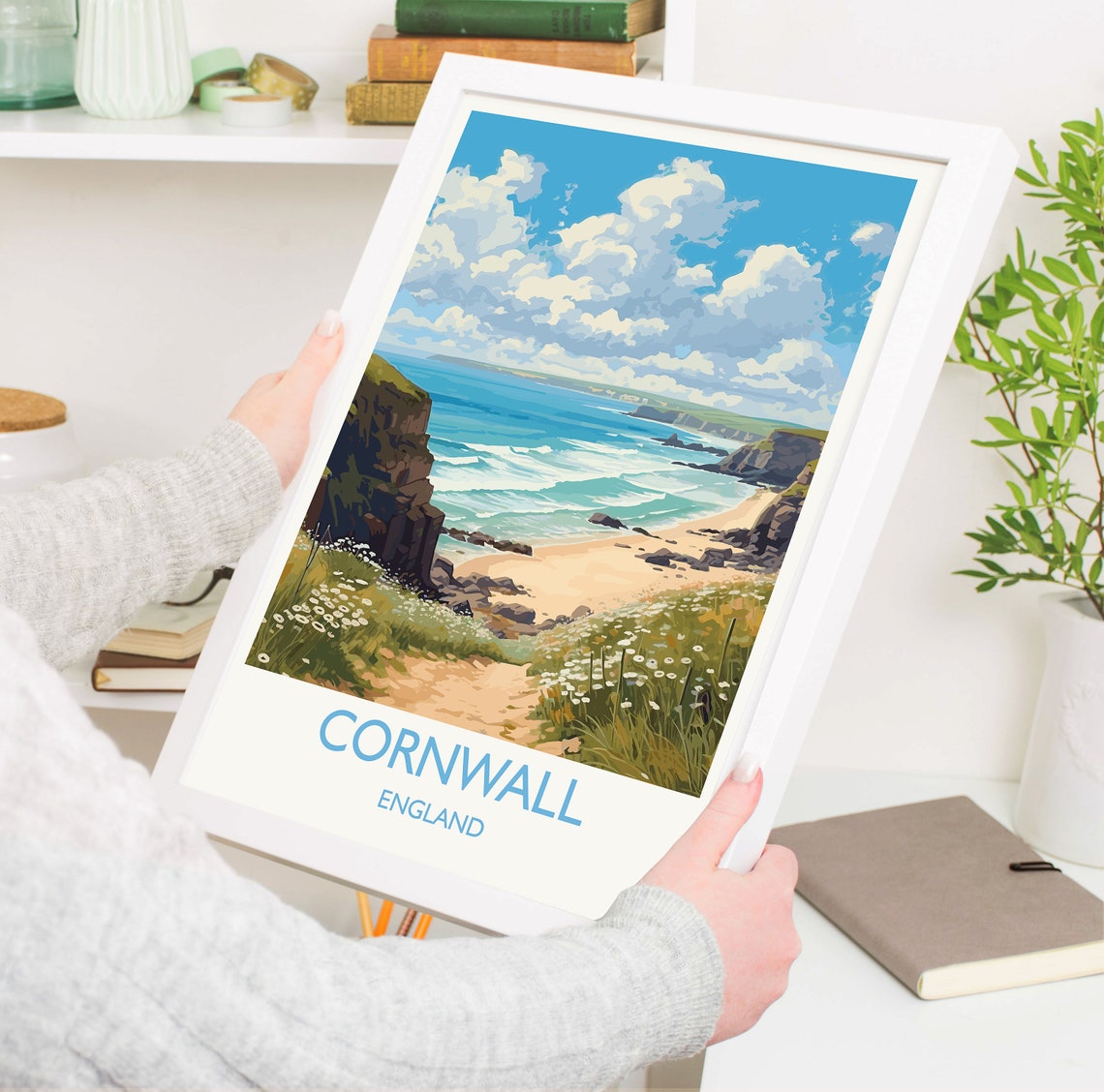 Cornwall England Travel Poster - Image 5