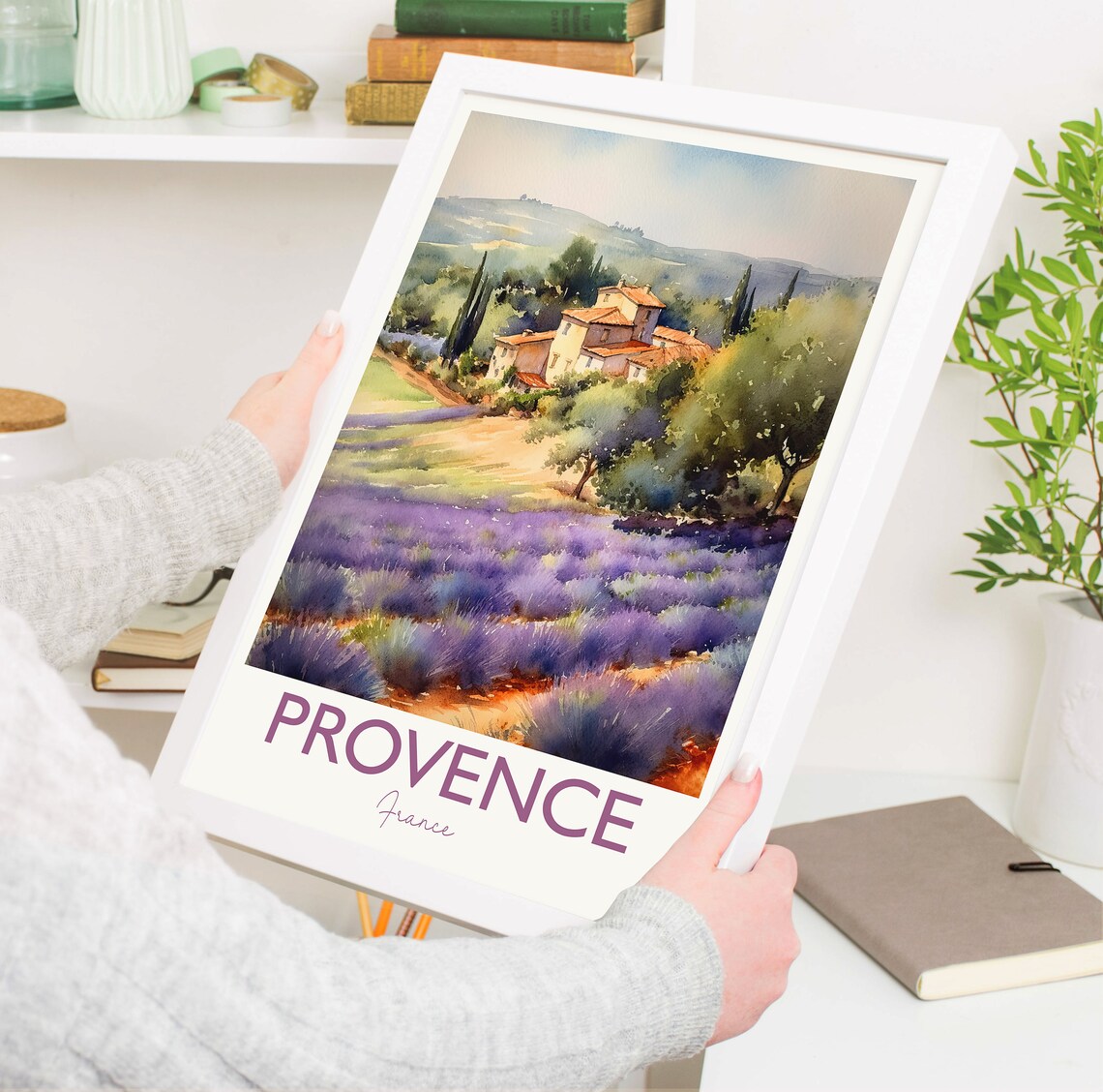 Provence Travel Poster, Watercolour Gift Print - Image 5