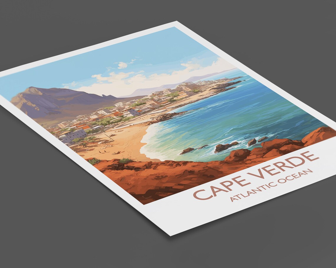 Cape Verde Travel Poster, Africa Wall Art Print - Image 2