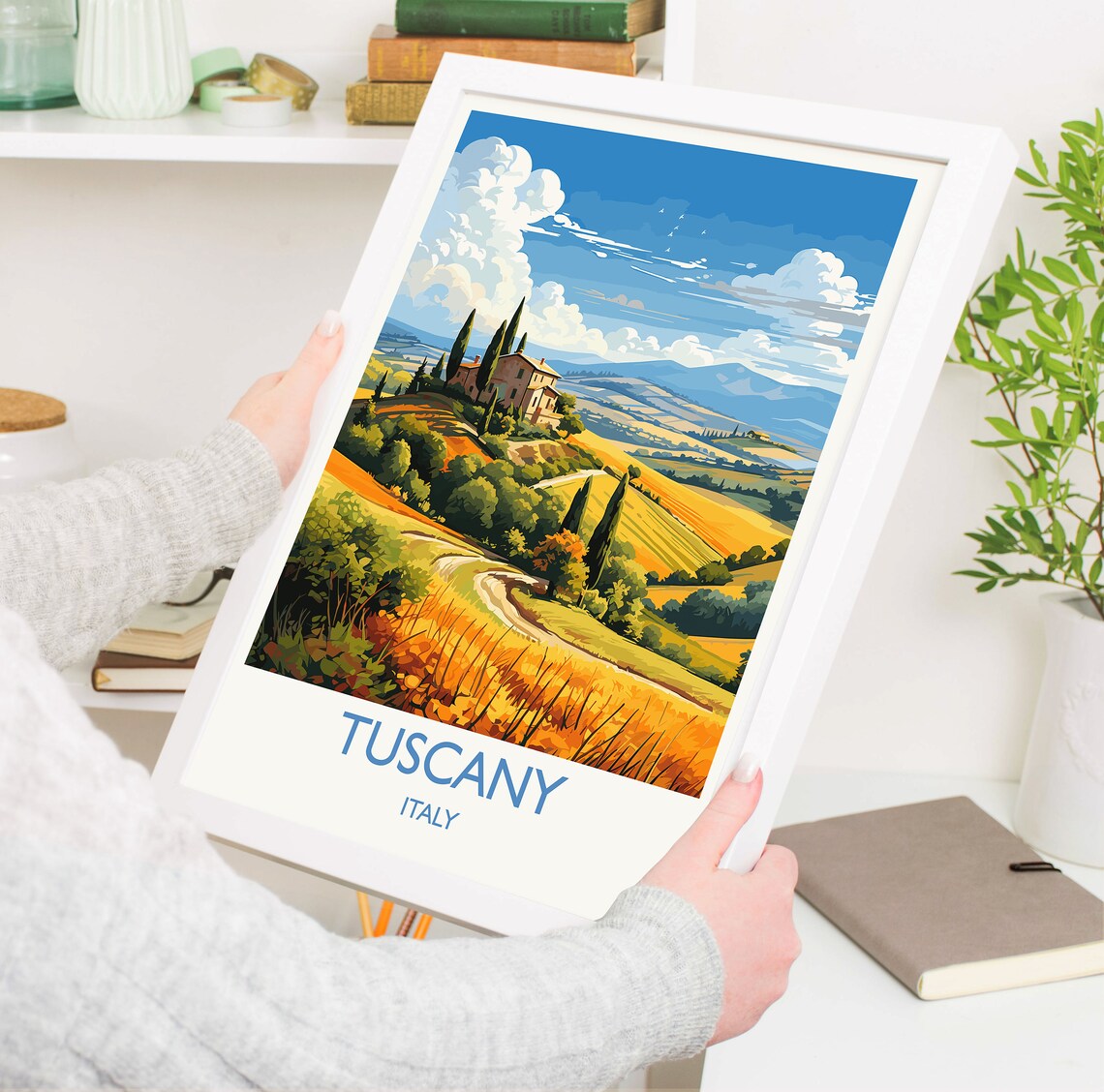 Tuscany Travel Poster, Italy Art Print for Walls - Image 5