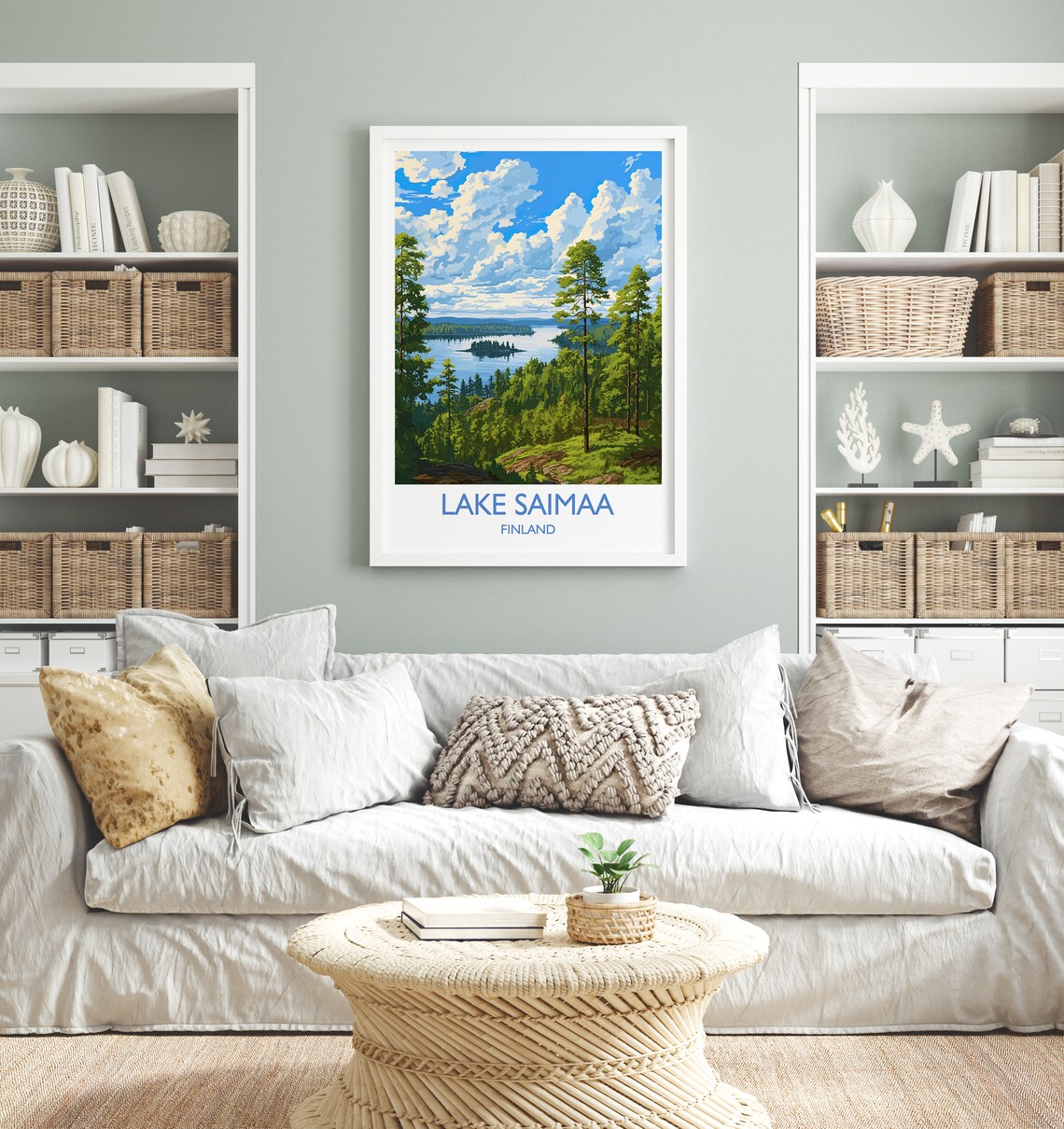Lake Saimaa Finland Pine Forest Lakeland Islands Scenic Poster - Image 4