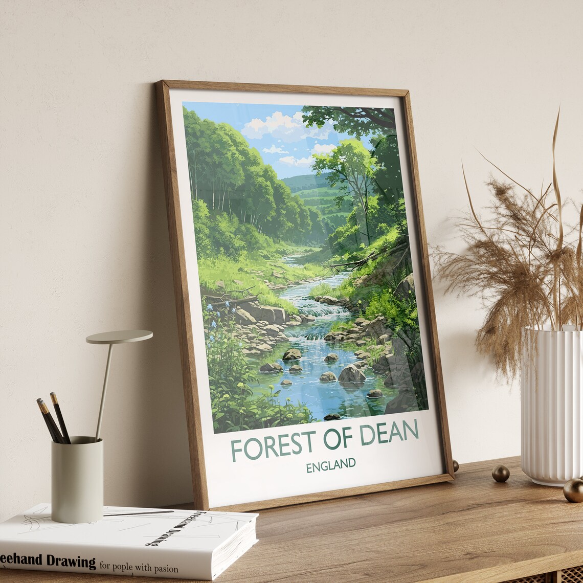 Forest Of Dean Travel Poster, England Travel Art - Image 3