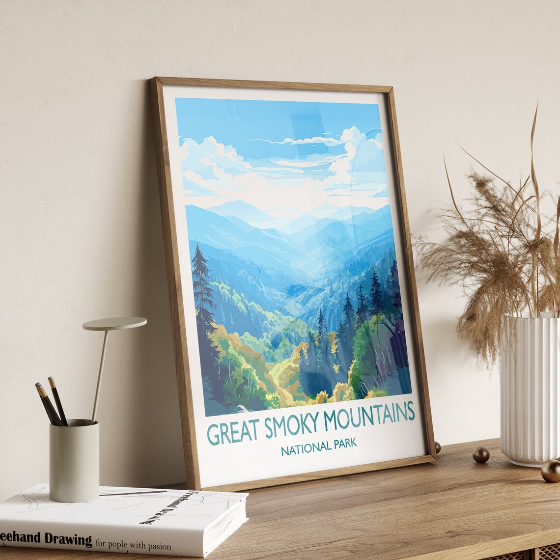 Great Smoky Mountains Travel Gift Travel Poster - Image 3