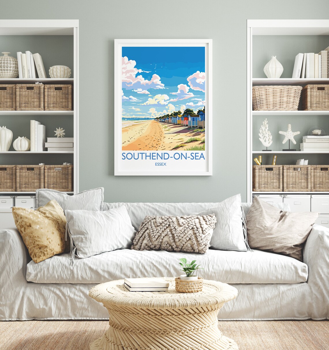 Southend On Sea Travel Poster, Essex Coastal Art - Image 4