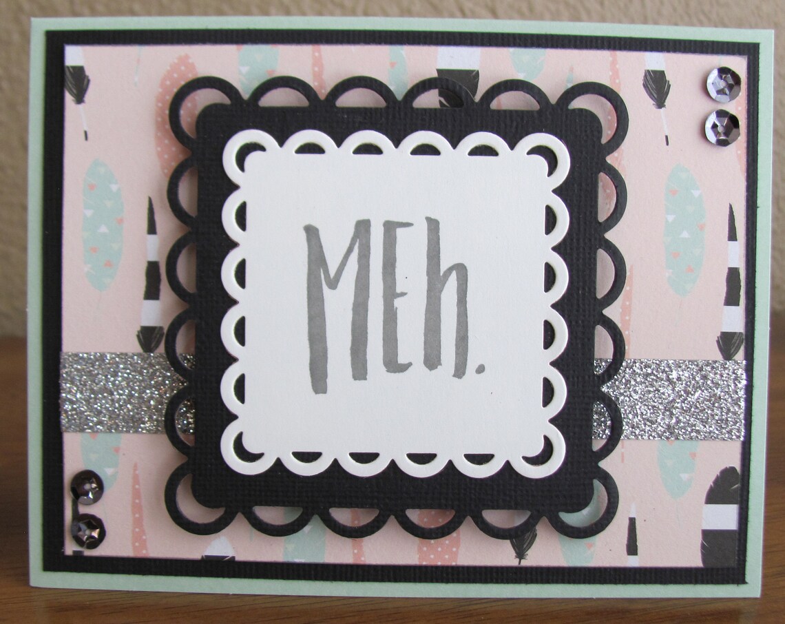 Mint Meh All Occasion Greeting Card