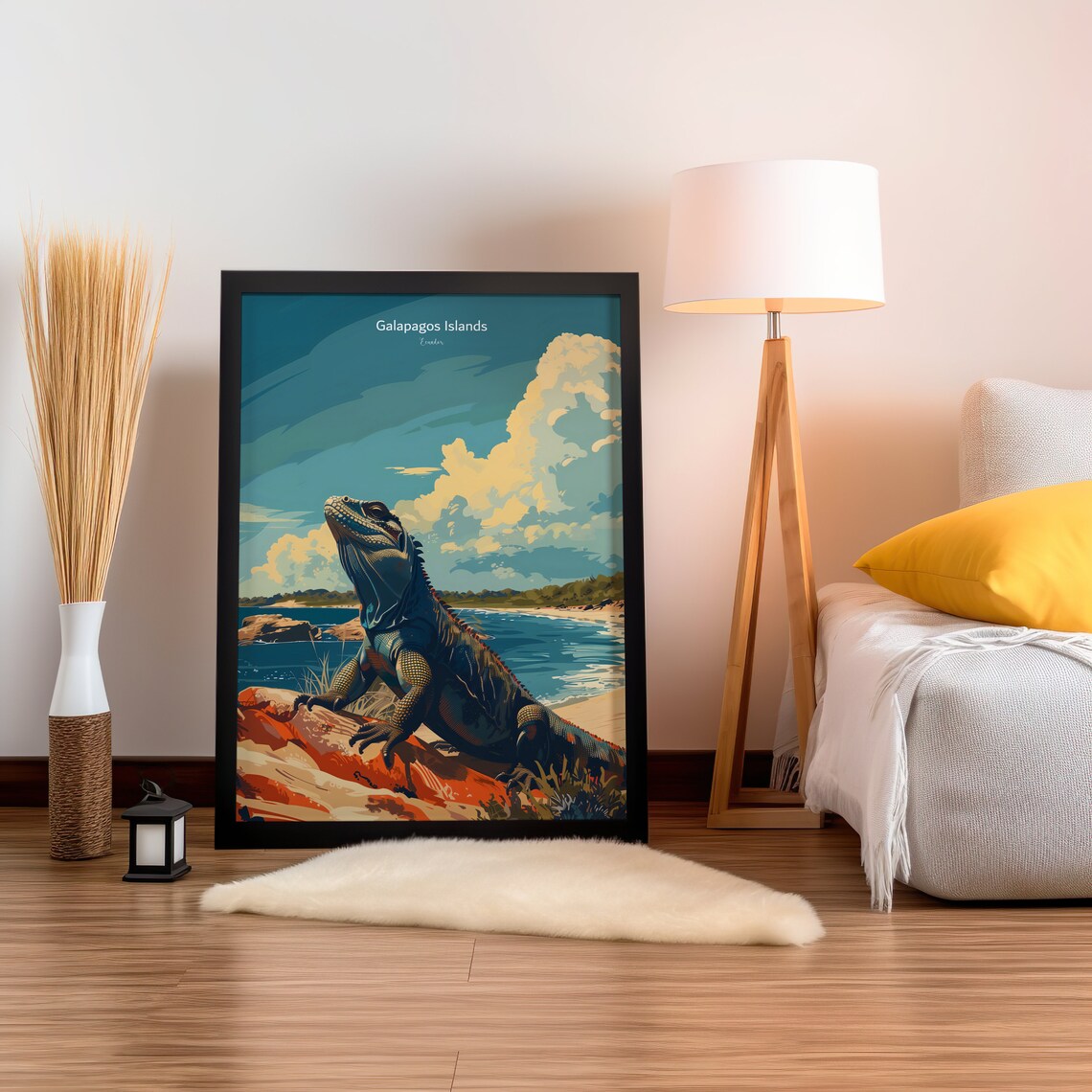 Galapagos Islands Poster, Ecuador Reptile Art Print - Image 2